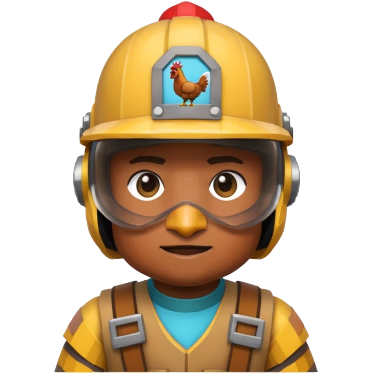 chicken jockey from mincraft emoji