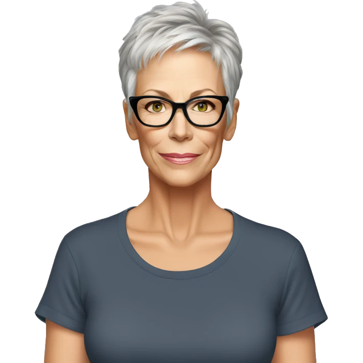 jamie lee curtis wearing tee emoji