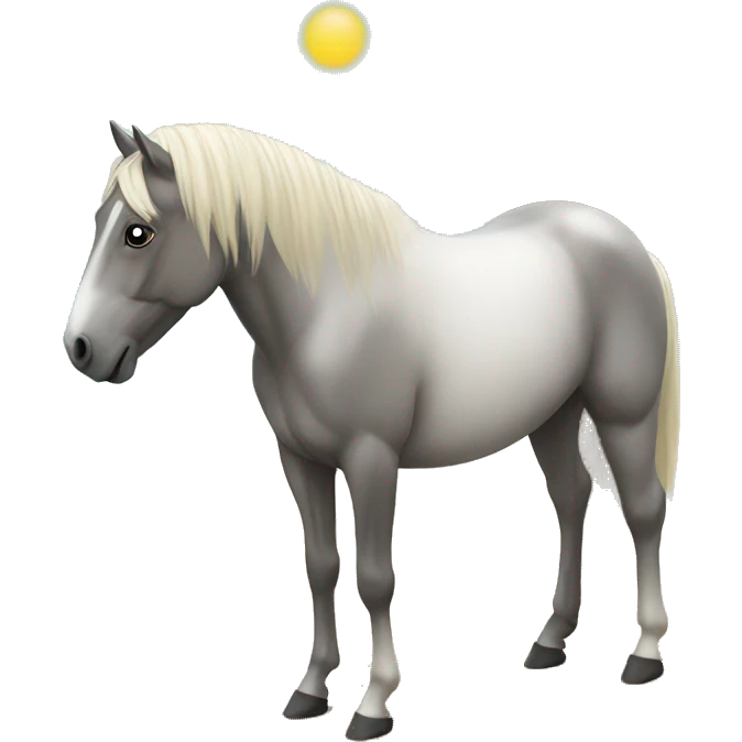 Horse at beach  emoji