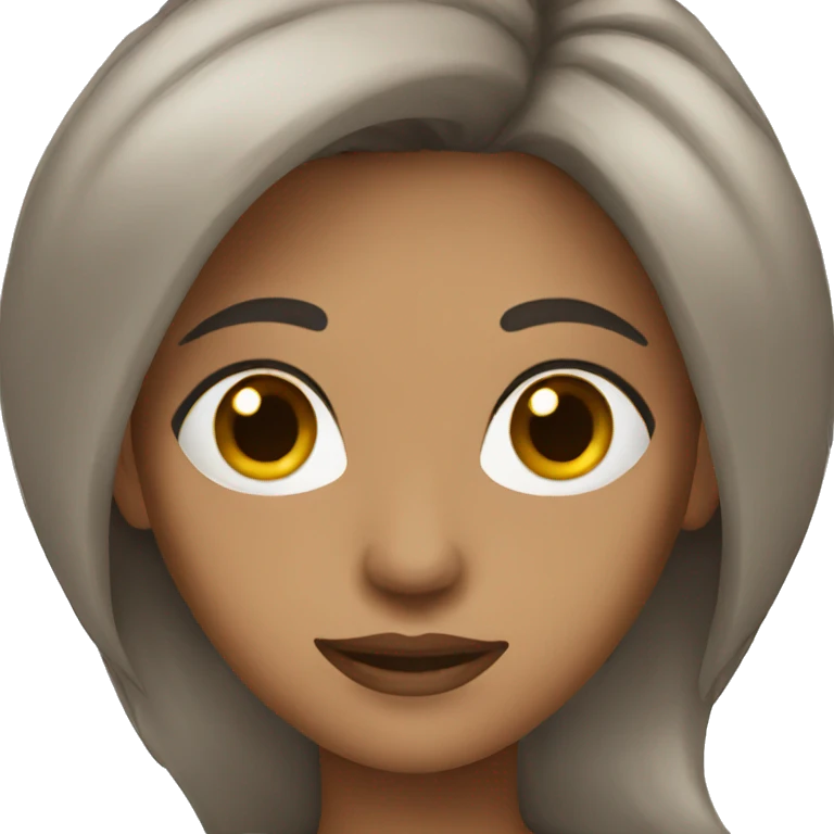 women with dark brown hair emoji