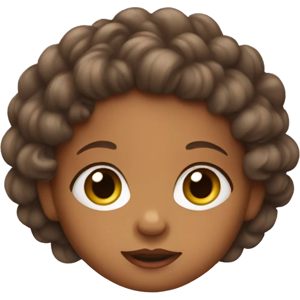 Baby with curls emoji