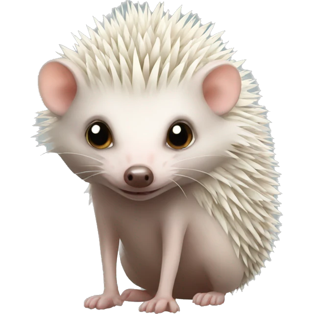hairless hedgehog emoji