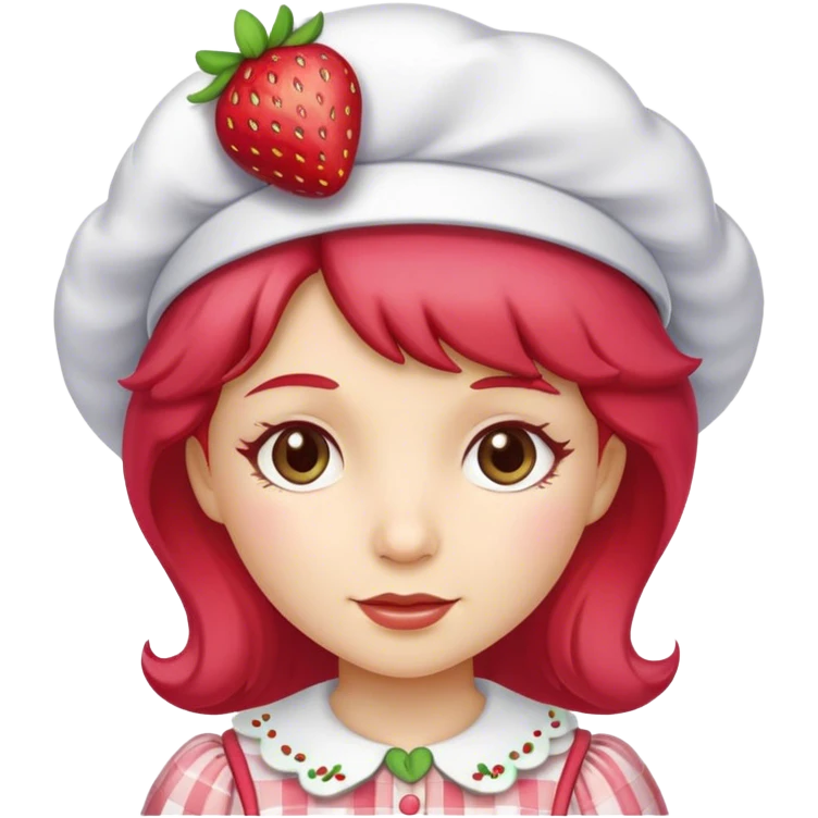 Strawberry shortcake girl emoji
