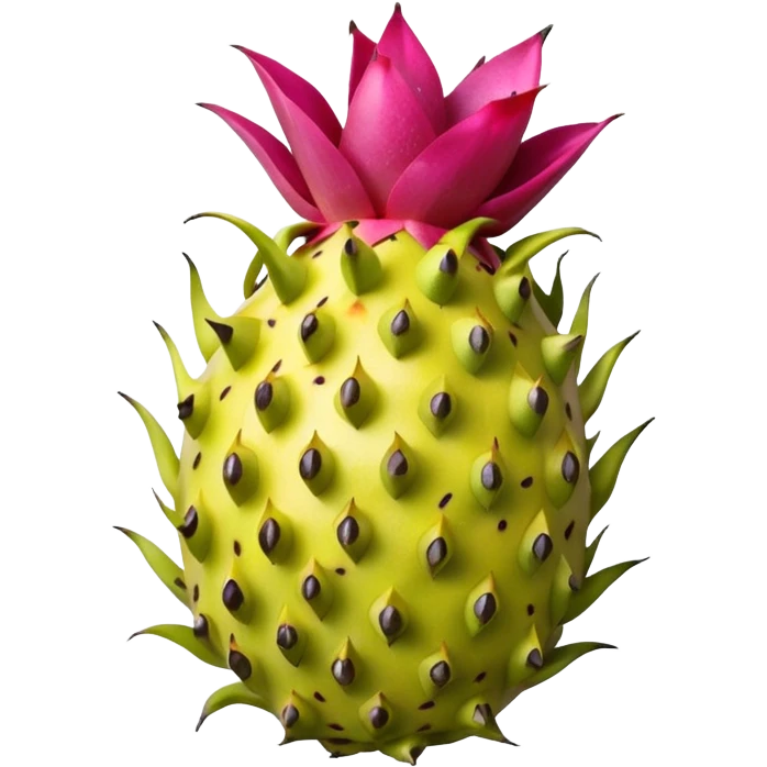 dragon fruit yellow emoji