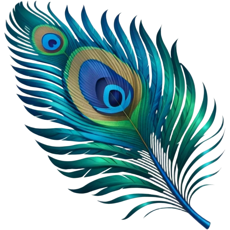 Peacock feather emoji