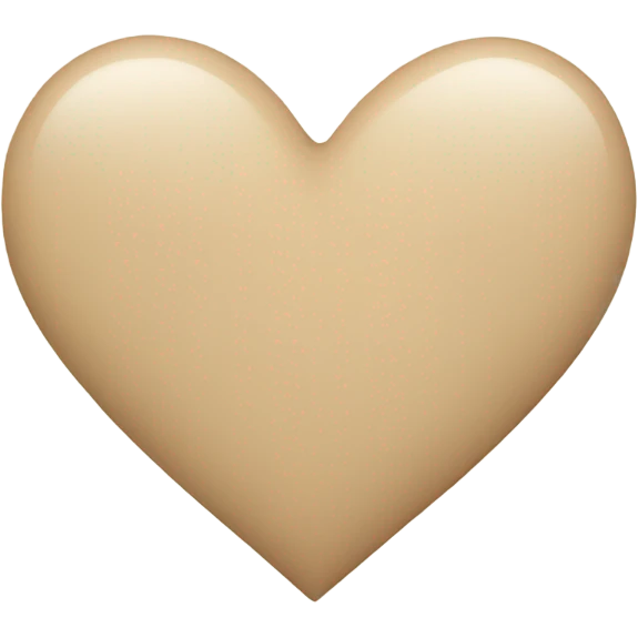Beige Heart emoji