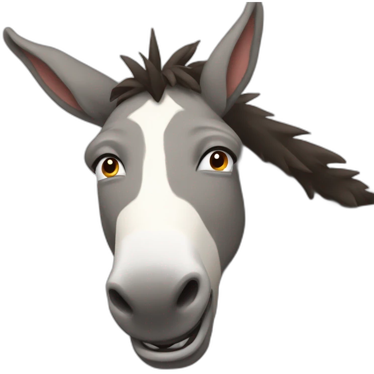 braying donkey emoji