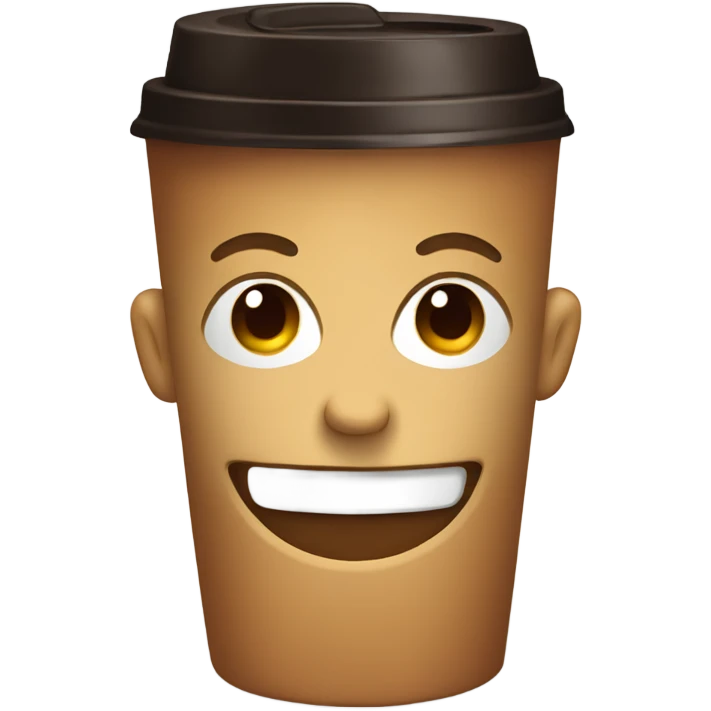 Coffee smiling  emoji
