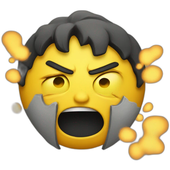 Very angry - yellow emoji emoji