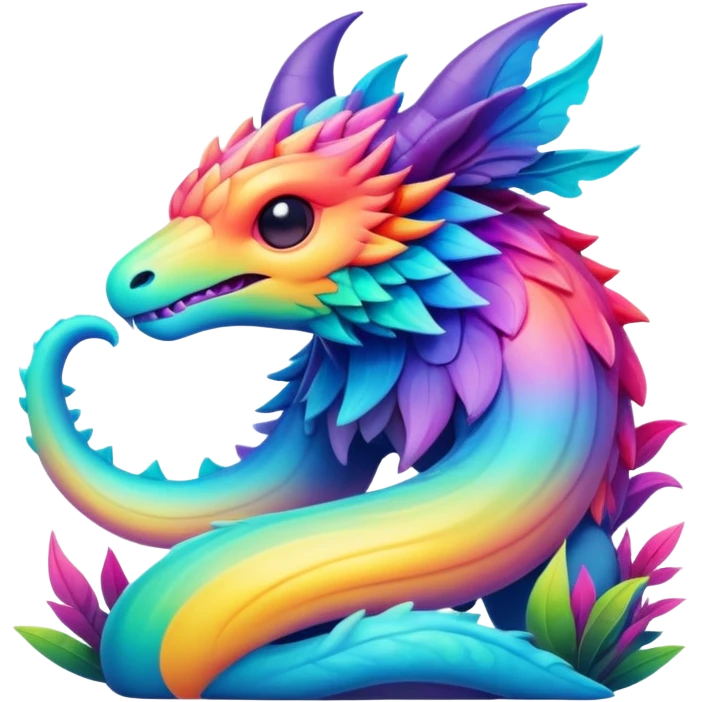 Epic complex detailed gradients aesthetic-scenery-Fakémon-creature emoji
