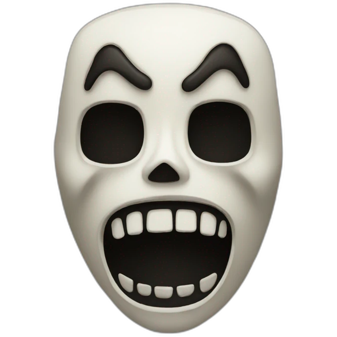 Scream mask emoji