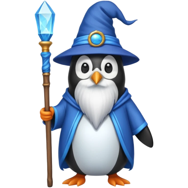 Penguin Wizard emoji