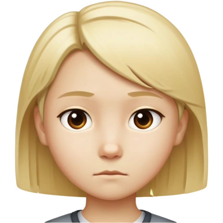 "- Nam
- 10 tuổi
- Da trắng
- Tóc ngắn, vàng, vuốt gọn gàng
- mặt nghiêm túc
" emoji
