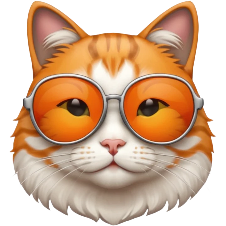 Cat wearing sunglasses emoji