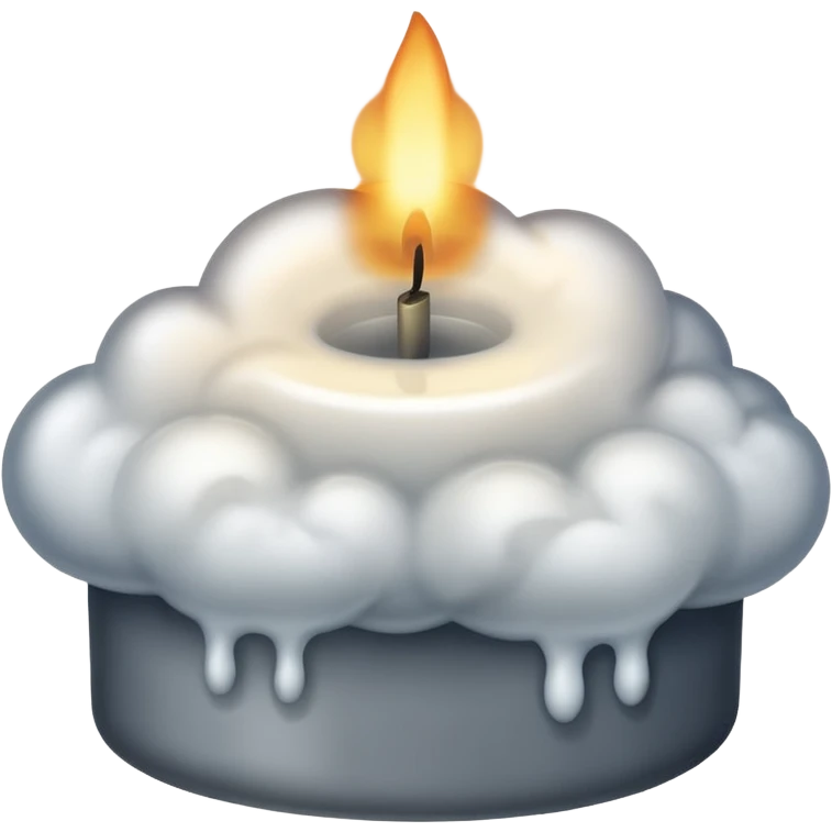 Candel without flame 🔥 only smoke emoji