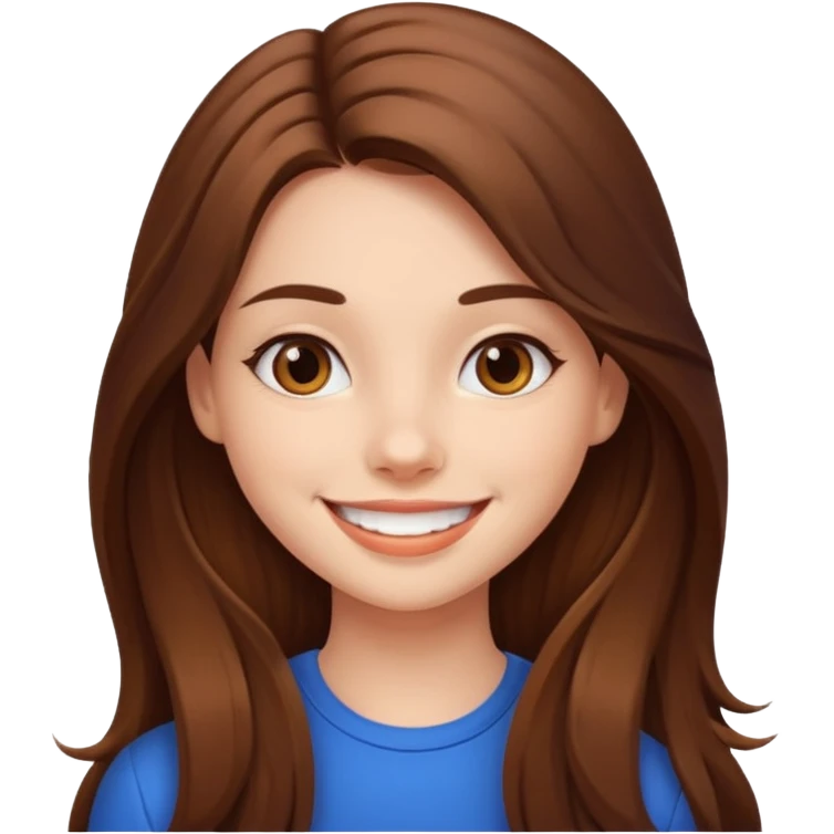 Beautiful girl Cool smile emoji