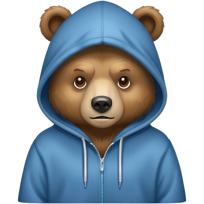 Oso con un hoddie  emoji