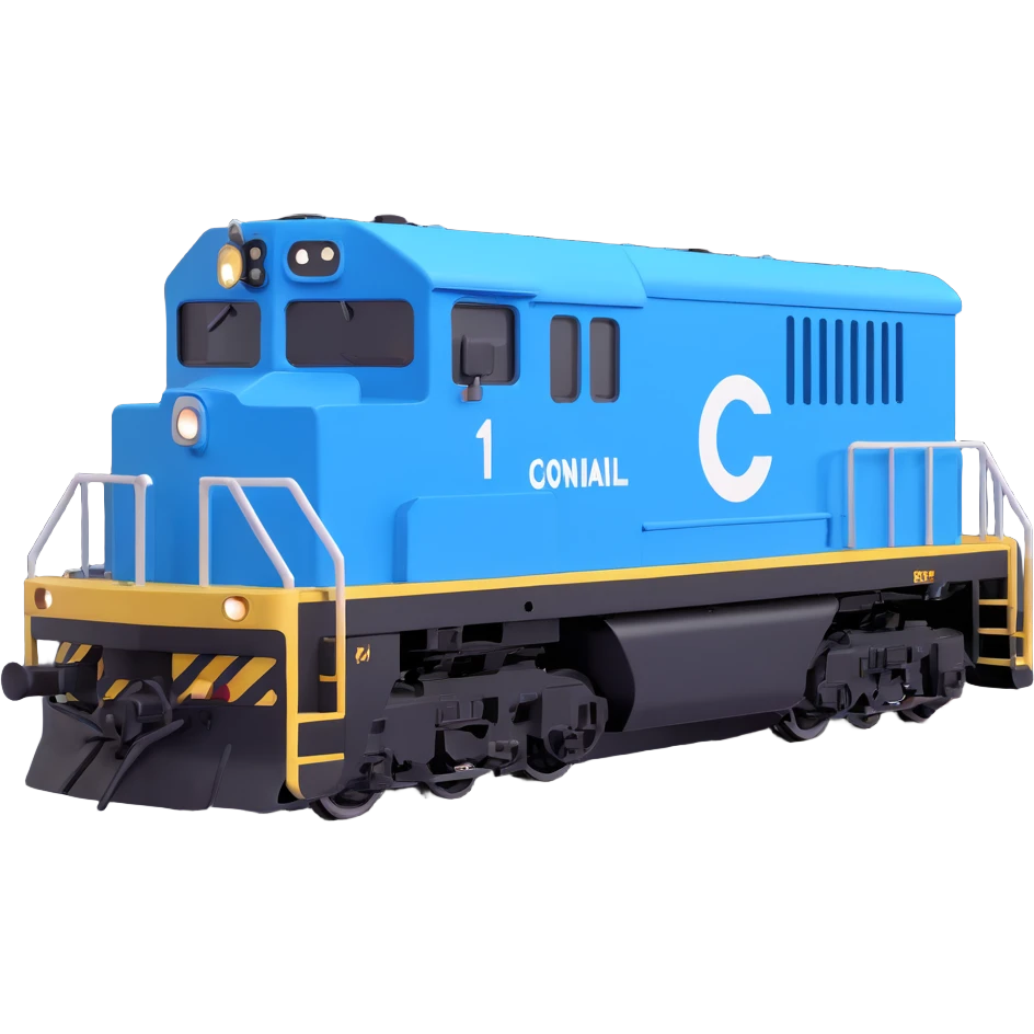 Conrail electric boxy locomotive emoji