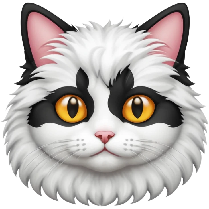 Black and white cat emoji
