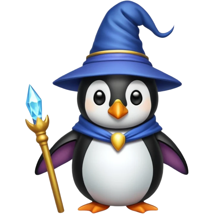 Penguin Wizard emoji