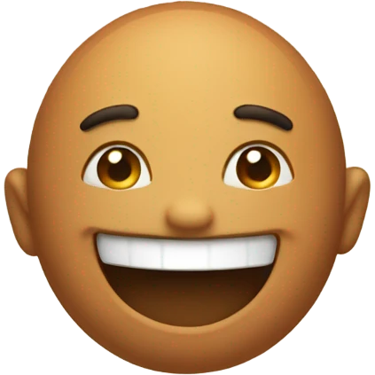 Cute emoji with big smile  emoji