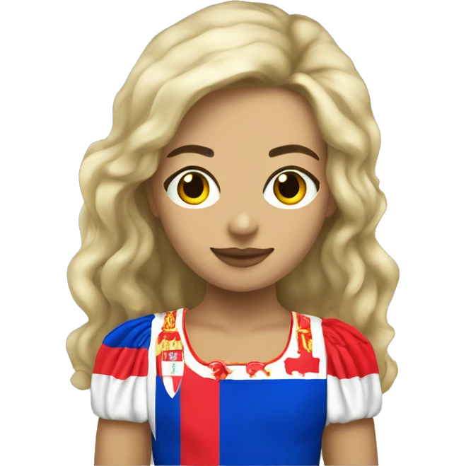 coquette serbian flag emoji