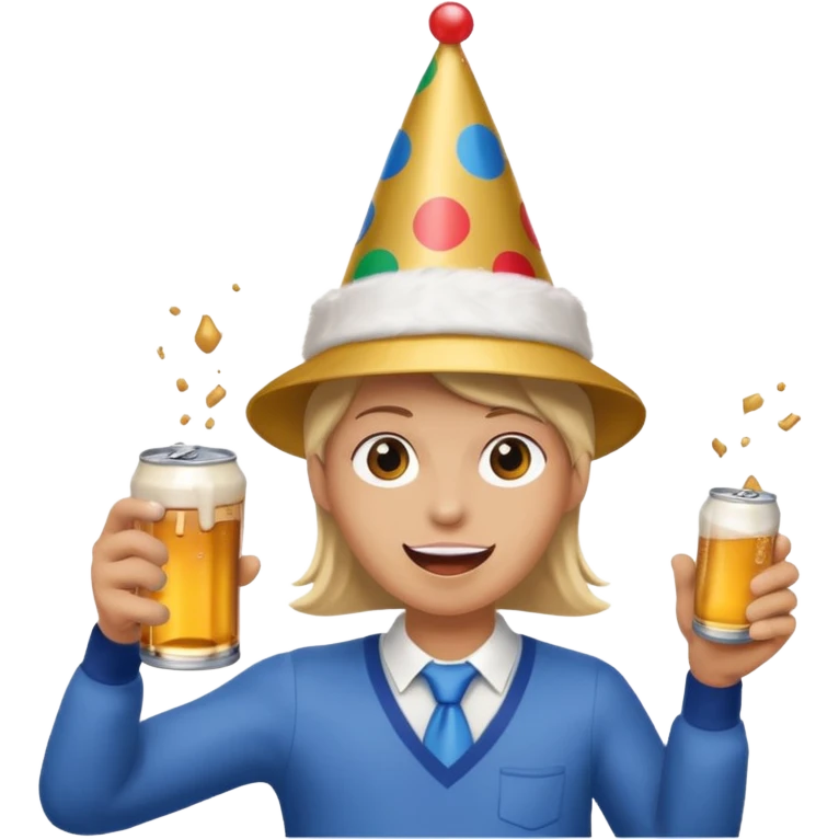 throwing one beer can at party emoji