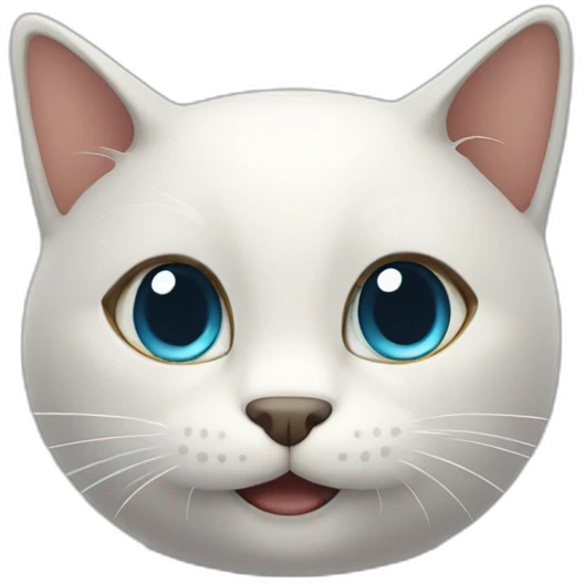 chatbot cat with a big smile emoji