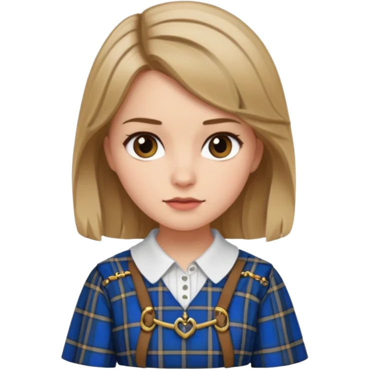 female with scottish attire and dark blonde hair emoji
