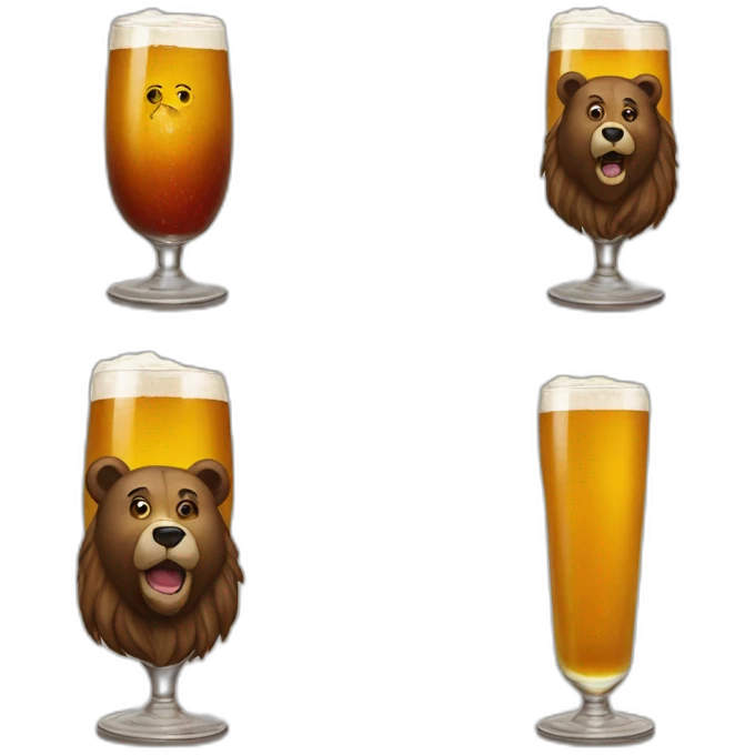 Jesus drink a bear emoji