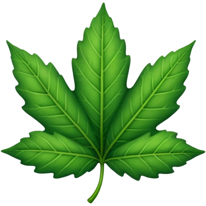 a leaf emoji