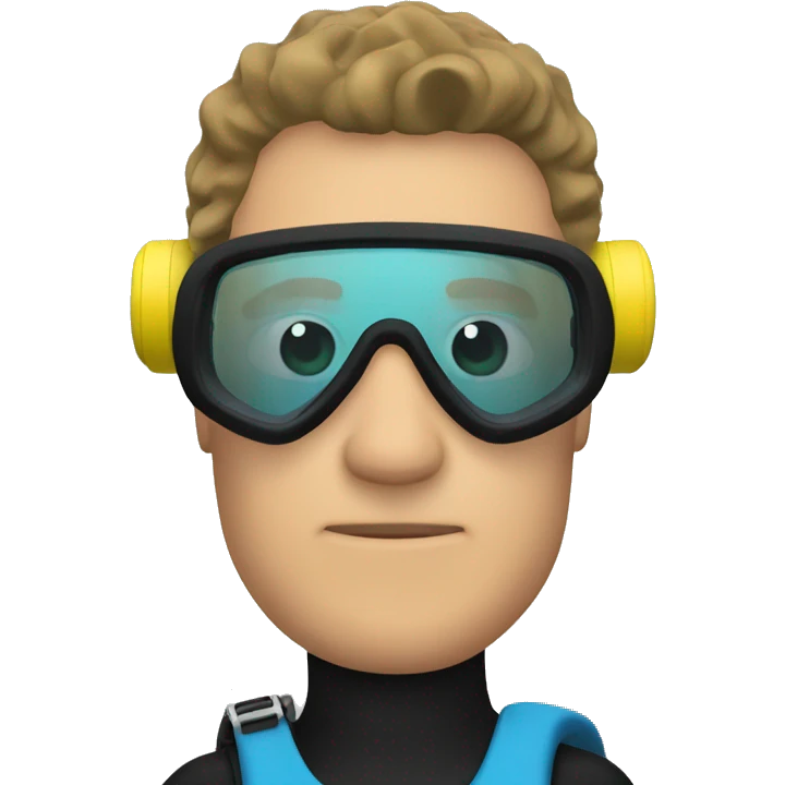 Me scuba diving emoji