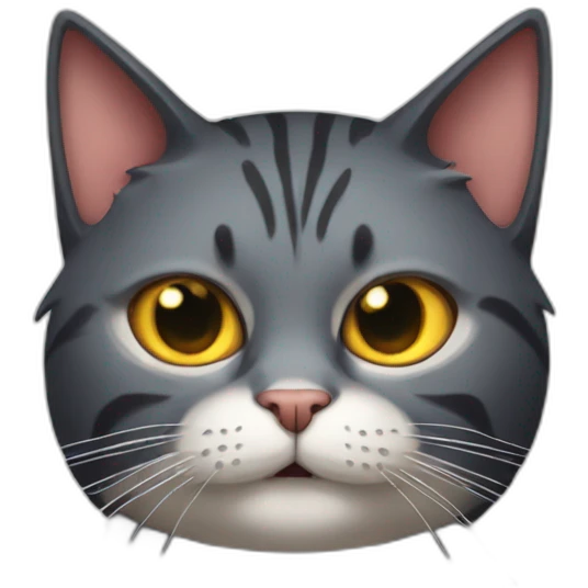 Cat with demon eyes emoji