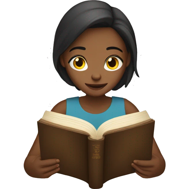 Girl reading bible  emoji