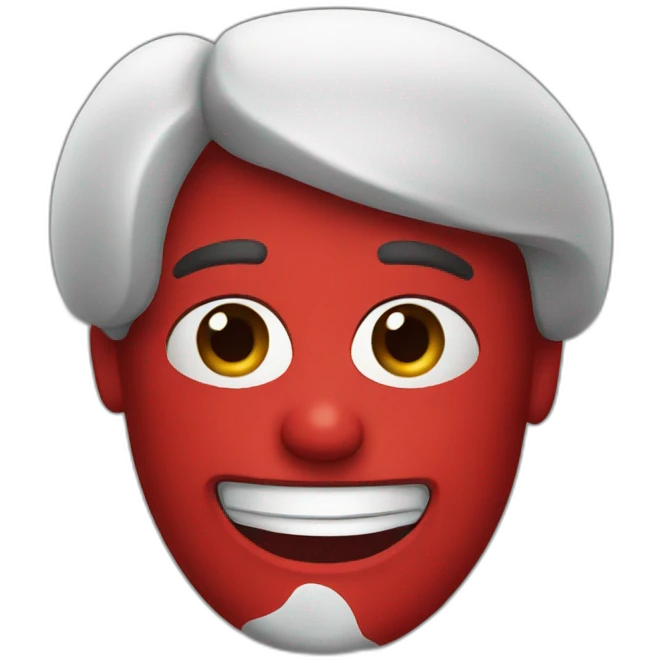 red paint emoji