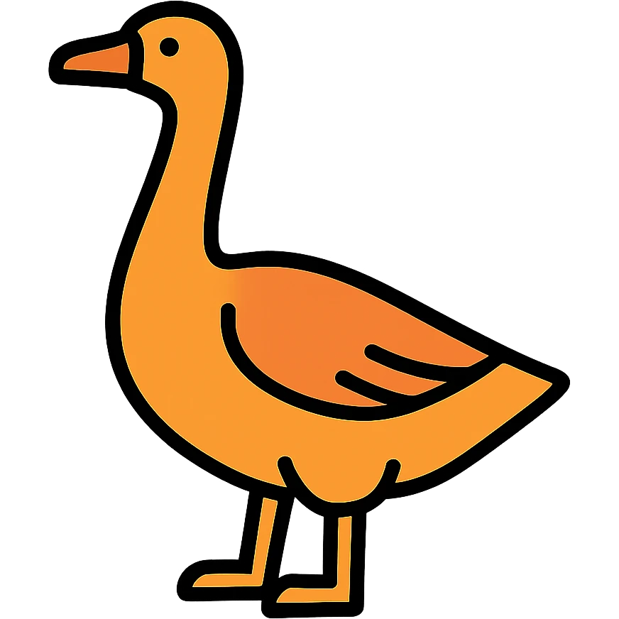 a goose standing emoji