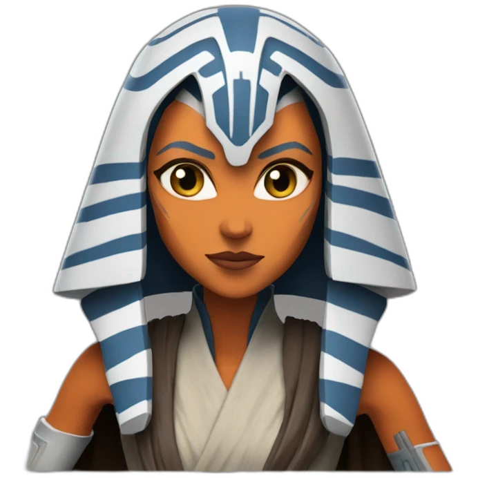 Ahsoka Tano using the Force emoji