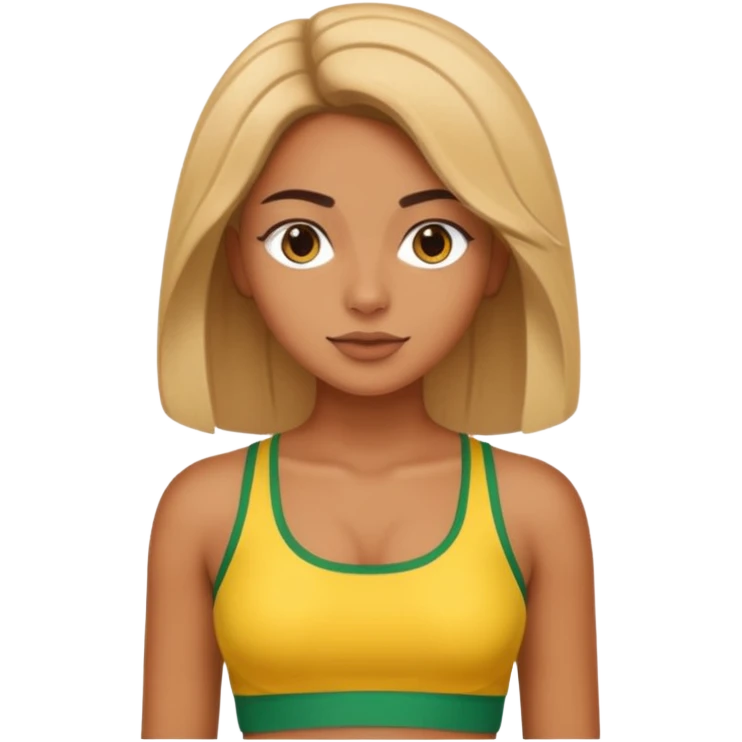 brasil crop top emoji