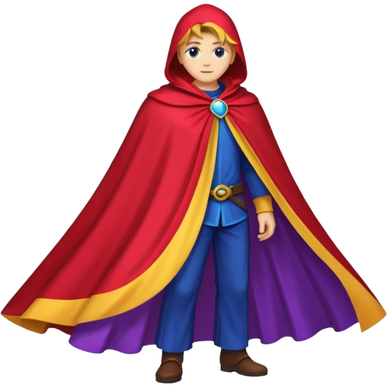  Cape Emoji fantasy pixel art style emoji
