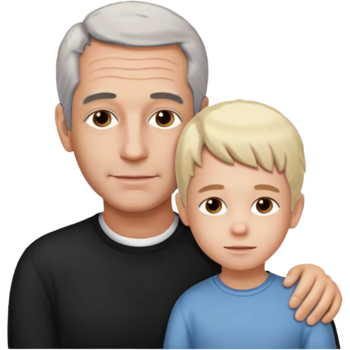 Epstein and a child emoji