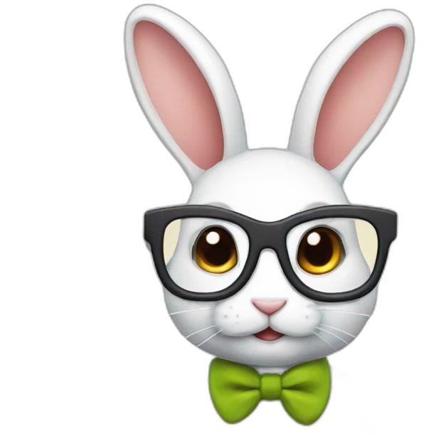 geek rabbit emoji