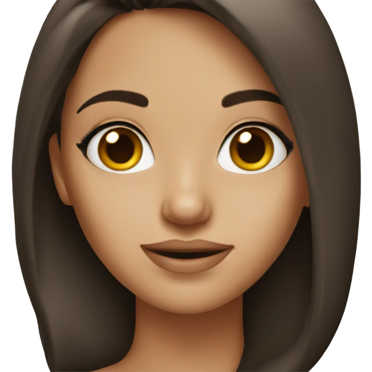  brunette girl  emoji