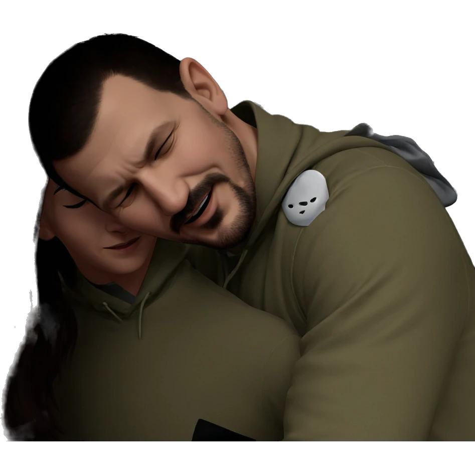 intimate moment between siblings emoji