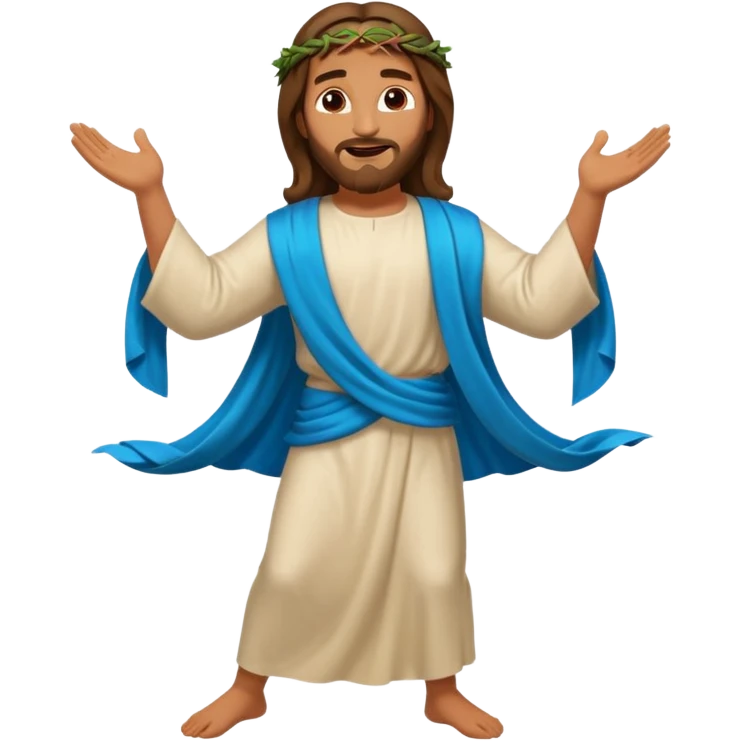 Jesus dancing emoji