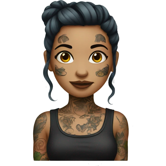 Tattooed girl emoji