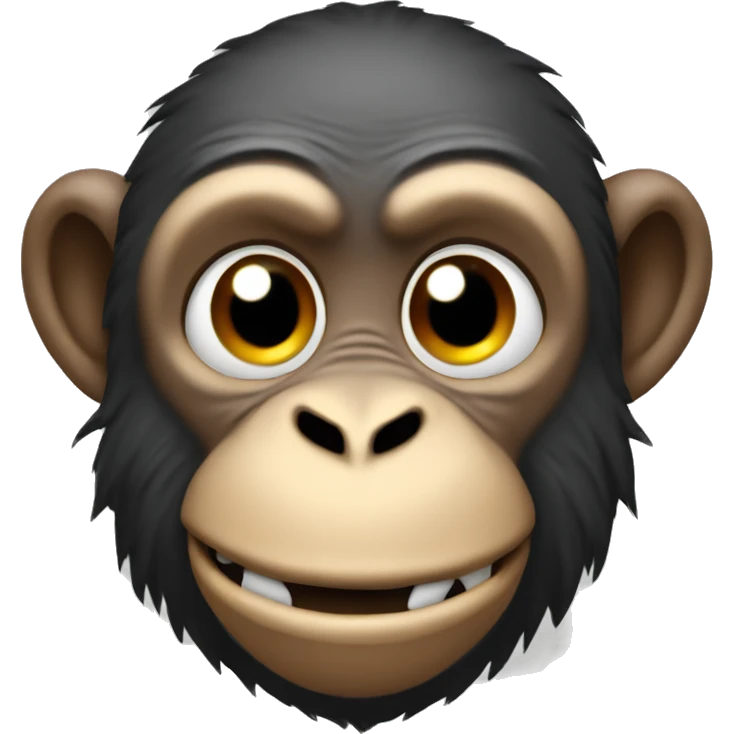 Monkey that has a ultimate jaw ligne he has so much rizz emoji