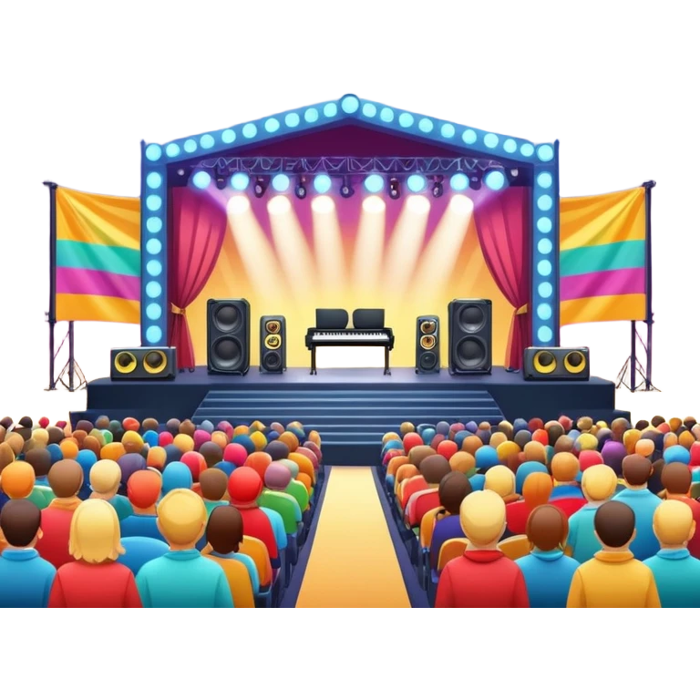 festival concert stage emoji