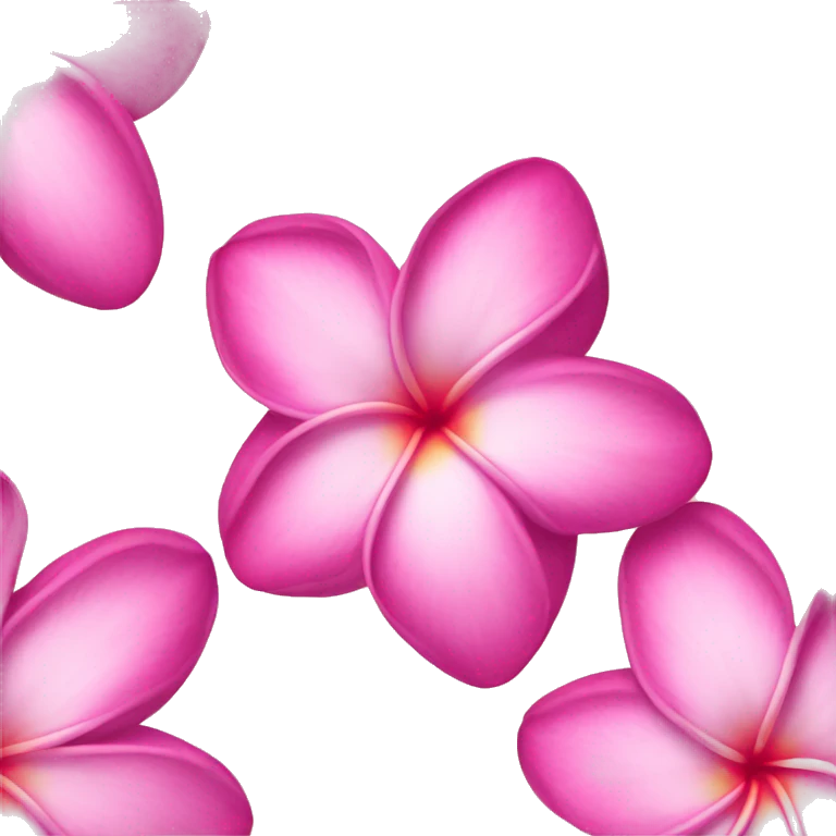 Pink plumeria emoji