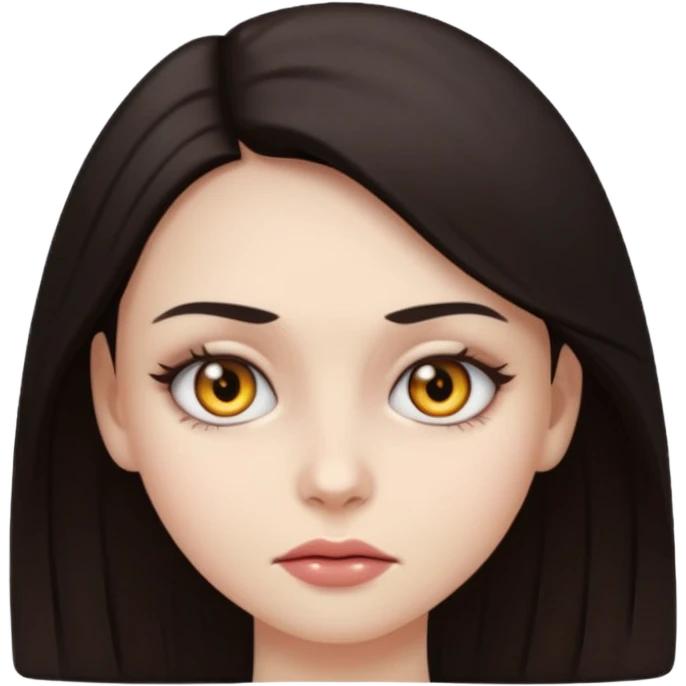 deadly stare one eye emoji girl  emoji