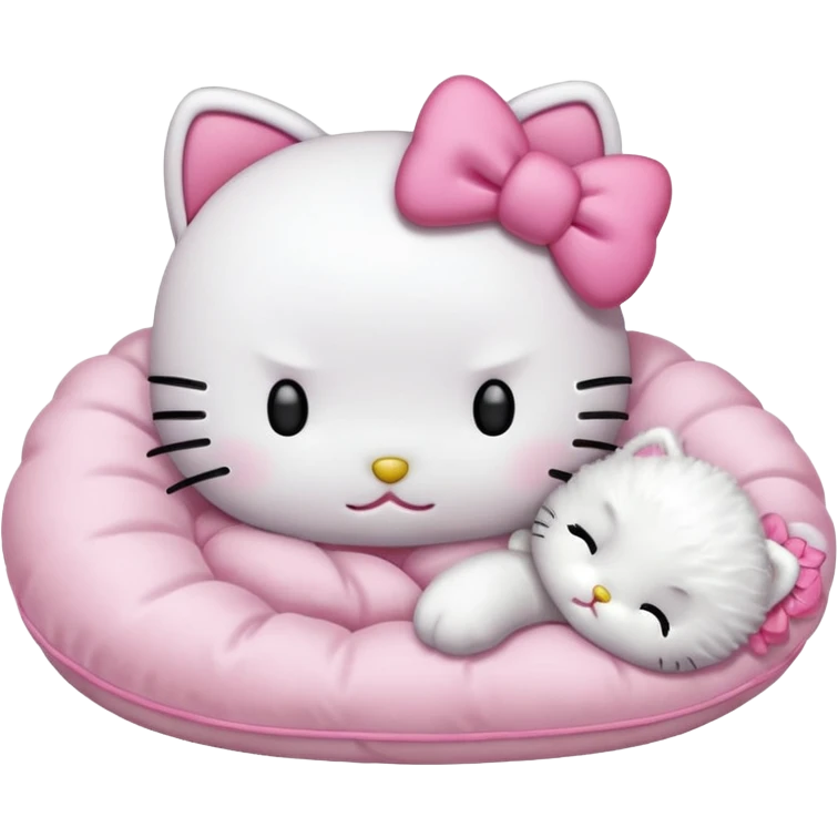 Hello kitty sleeps emoji